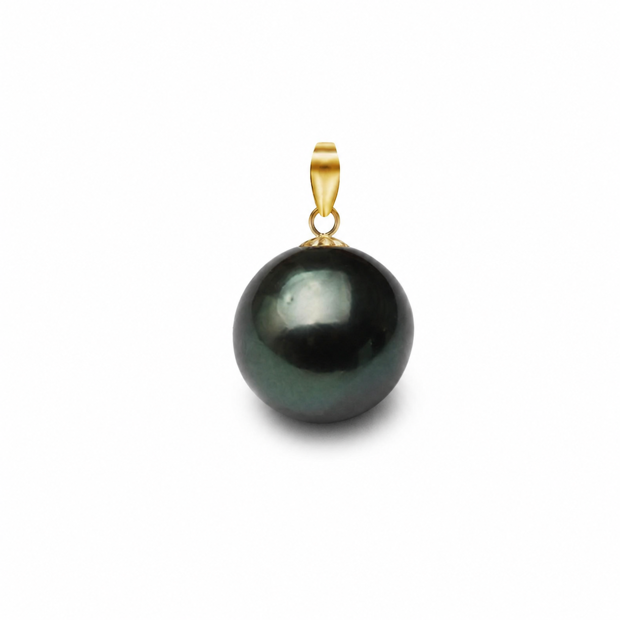 Pendentif Perle de Tahiti Noire AA+ – Or 18K
