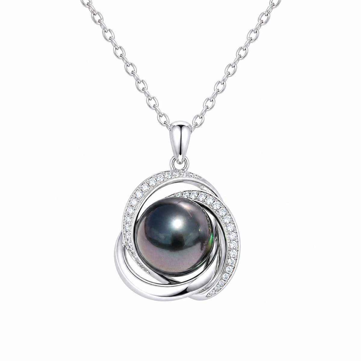 Pendentif Perle de Tahiti – 10–11 mm Argent