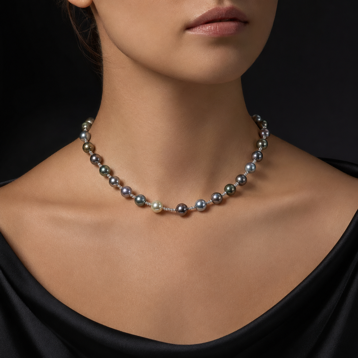 Collier de Perle Tahiti – 9–10 mm Or 18K