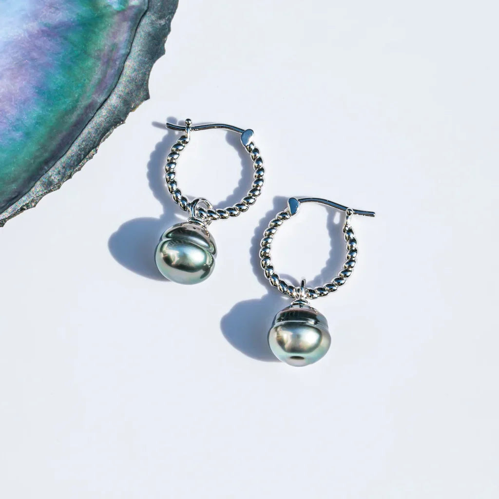 Perles Baroques de Tahiti – 9–10 mm Argent – Nacréa Tahiti