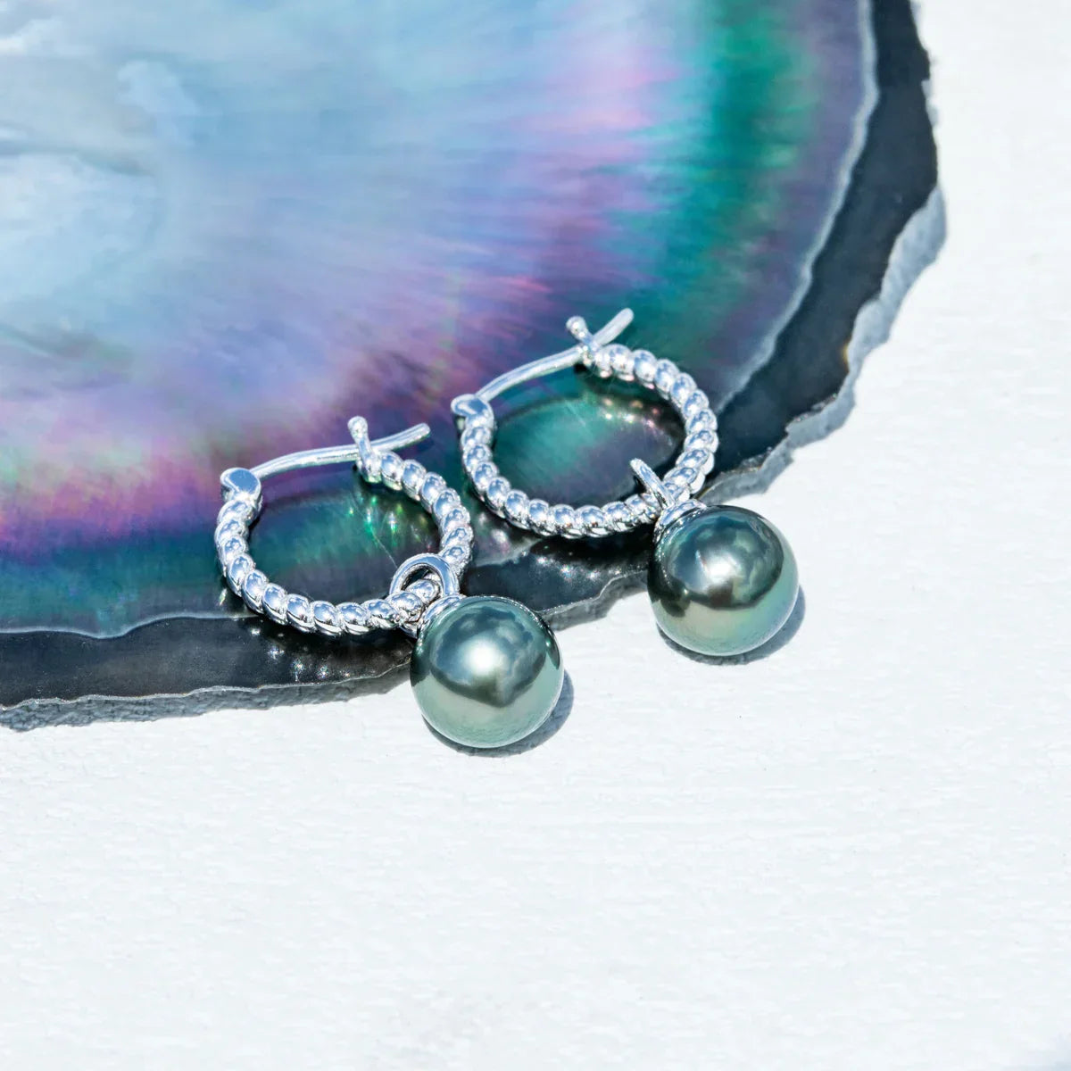 Perles Baroques de Tahiti – 9–10 mm Argent – Nacréa Tahiti