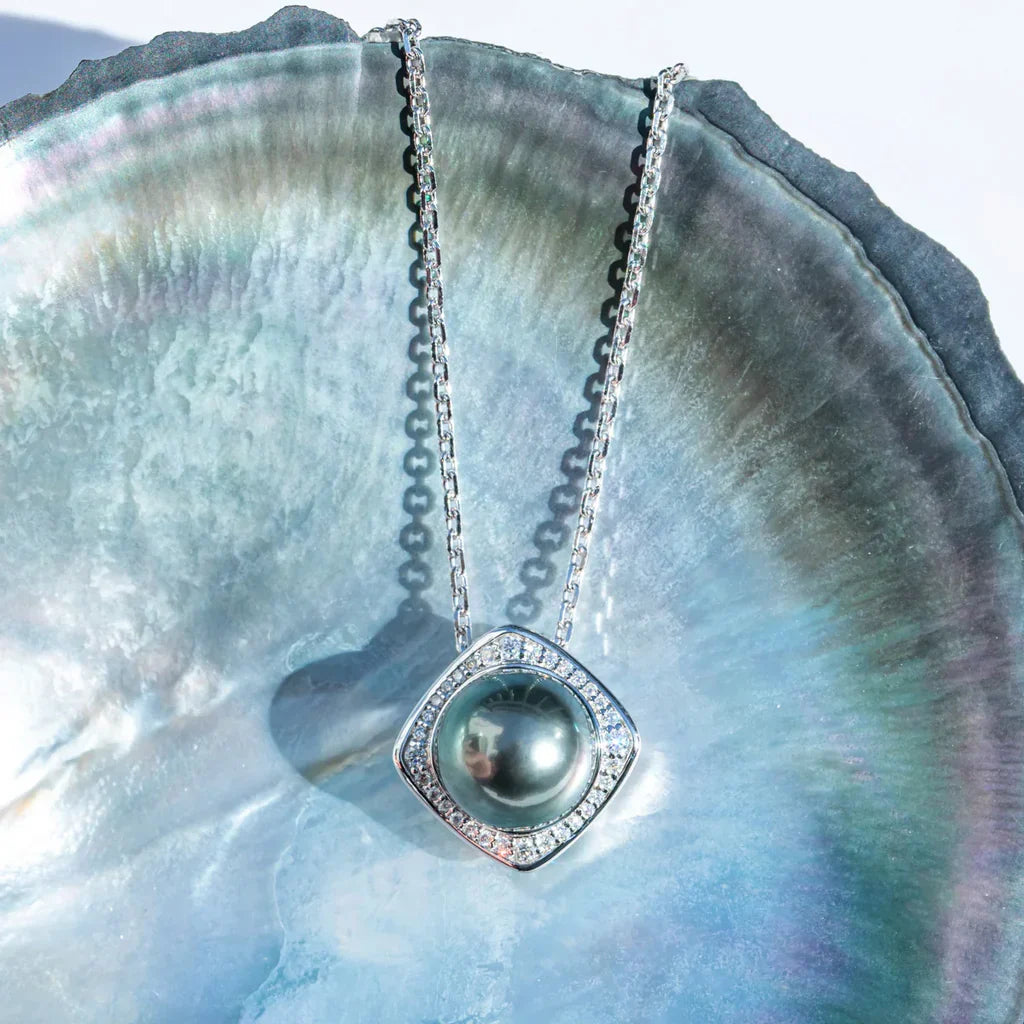 Pendentif Perle de Tahiti Argent – 11–12 mm – Nacréa Tahiti