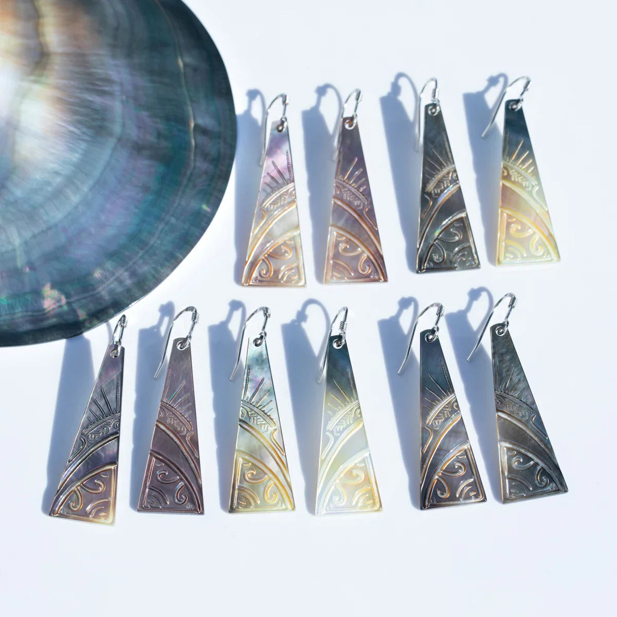 Boucles d'oreilles Perle de Tahiti – Coquillage Argent – Nacréa Tahiti