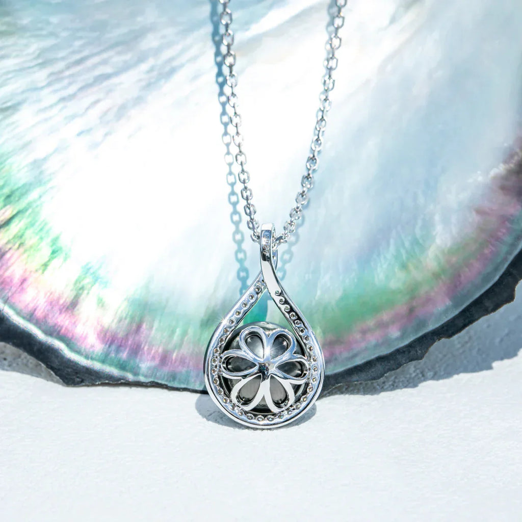 Collier avec Une Perle de Tahiti – 11–12 mm Argent – Nacréa Tahiti