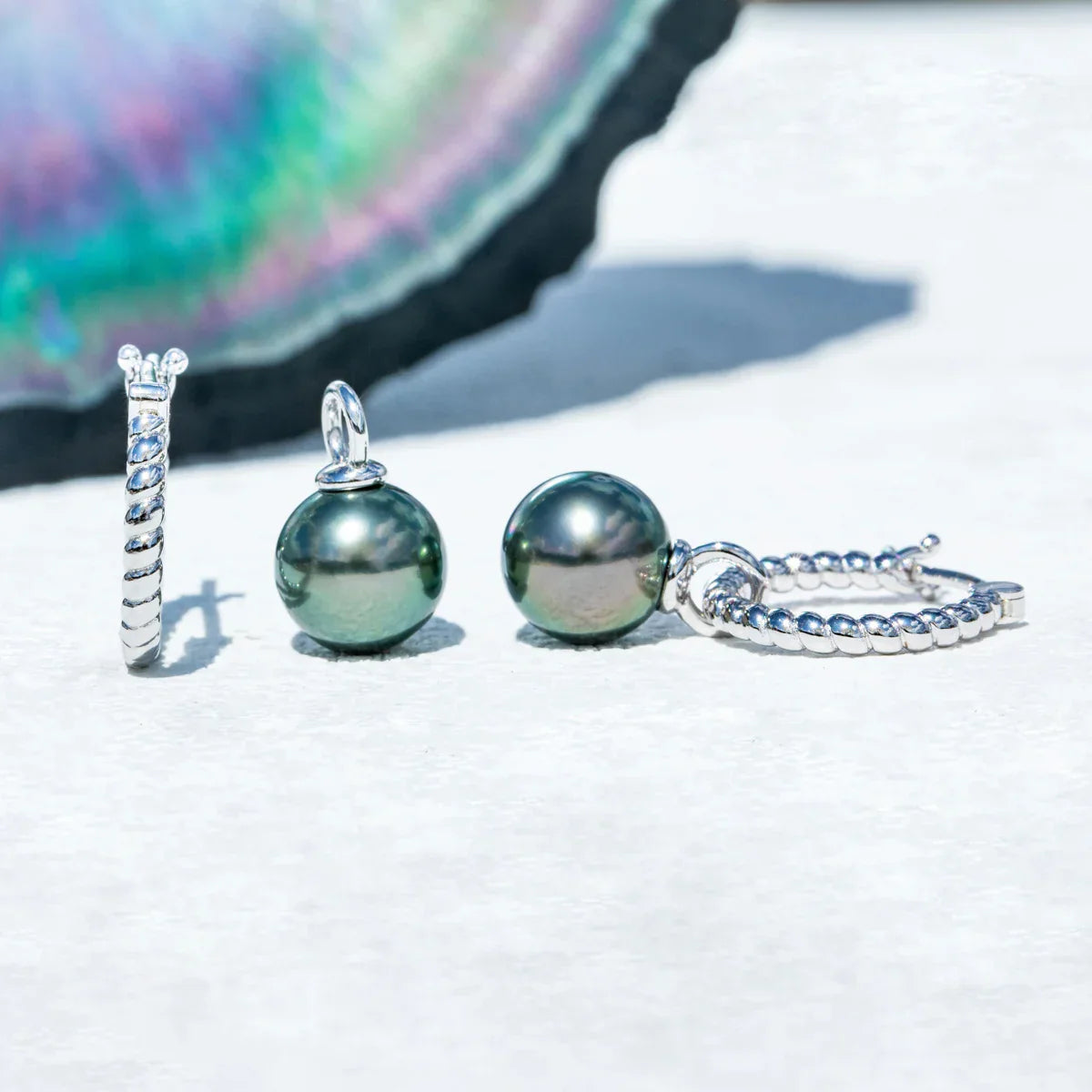 Perles Baroques de Tahiti – 9–10 mm Argent – Nacréa Tahiti