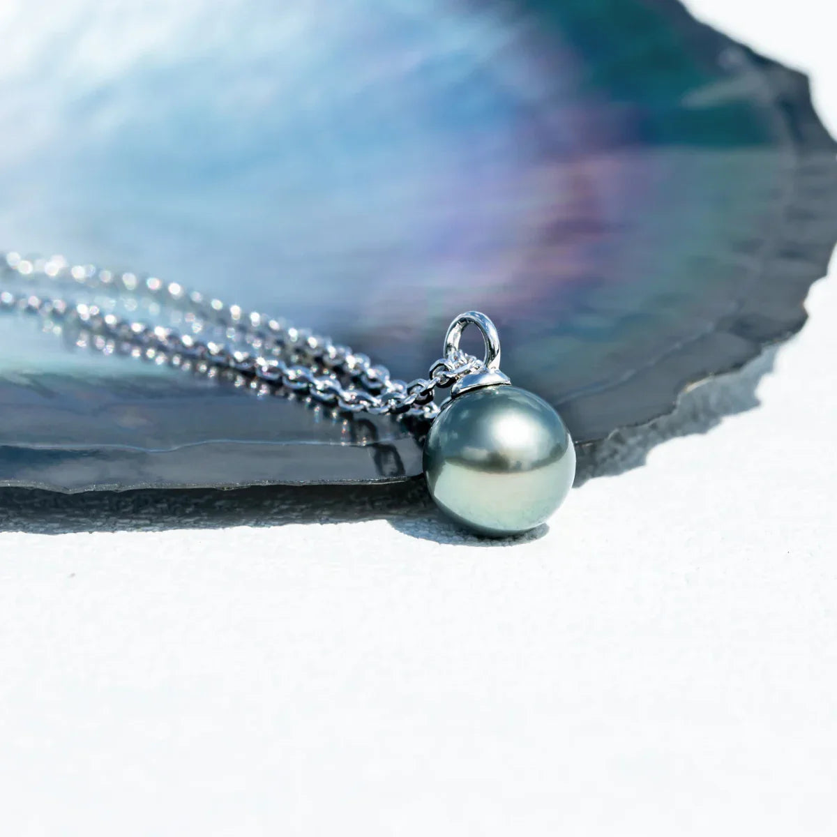 Perles Baroques de Tahiti – 9–10 mm Argent – Nacréa Tahiti
