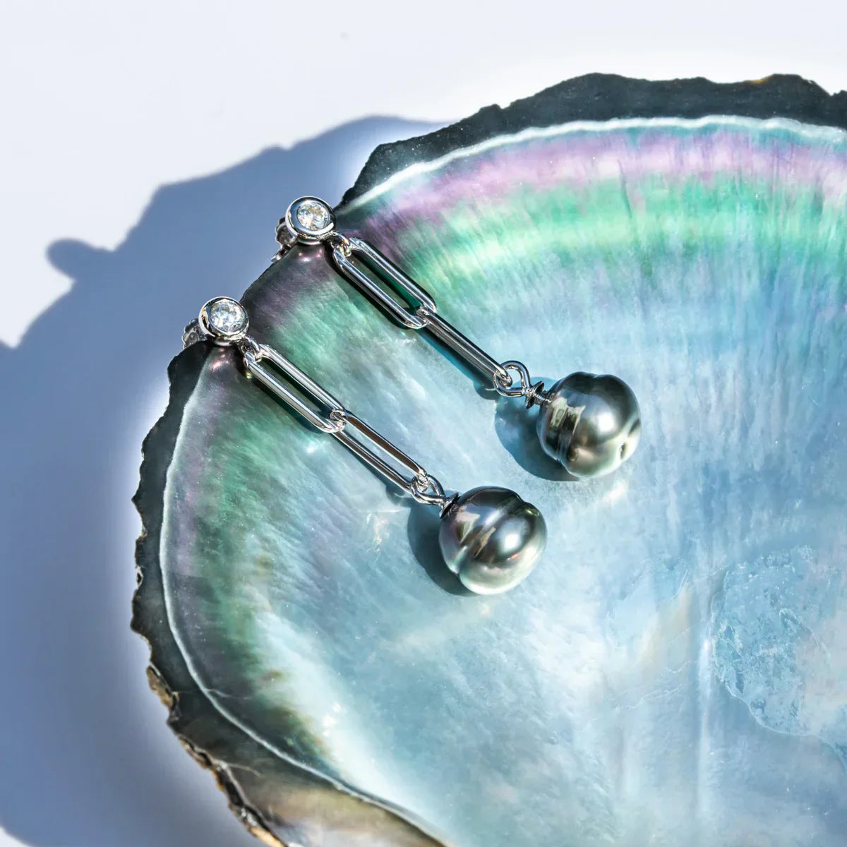 Perle Baroque de Tahiti – 9–10 mm Argent – Nacréa Tahiti