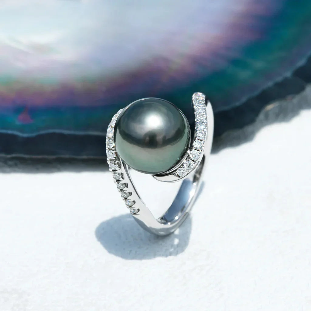 Bague Perle de Culture Tahiti – 10–11 mm Argent – Nacréa Tahiti