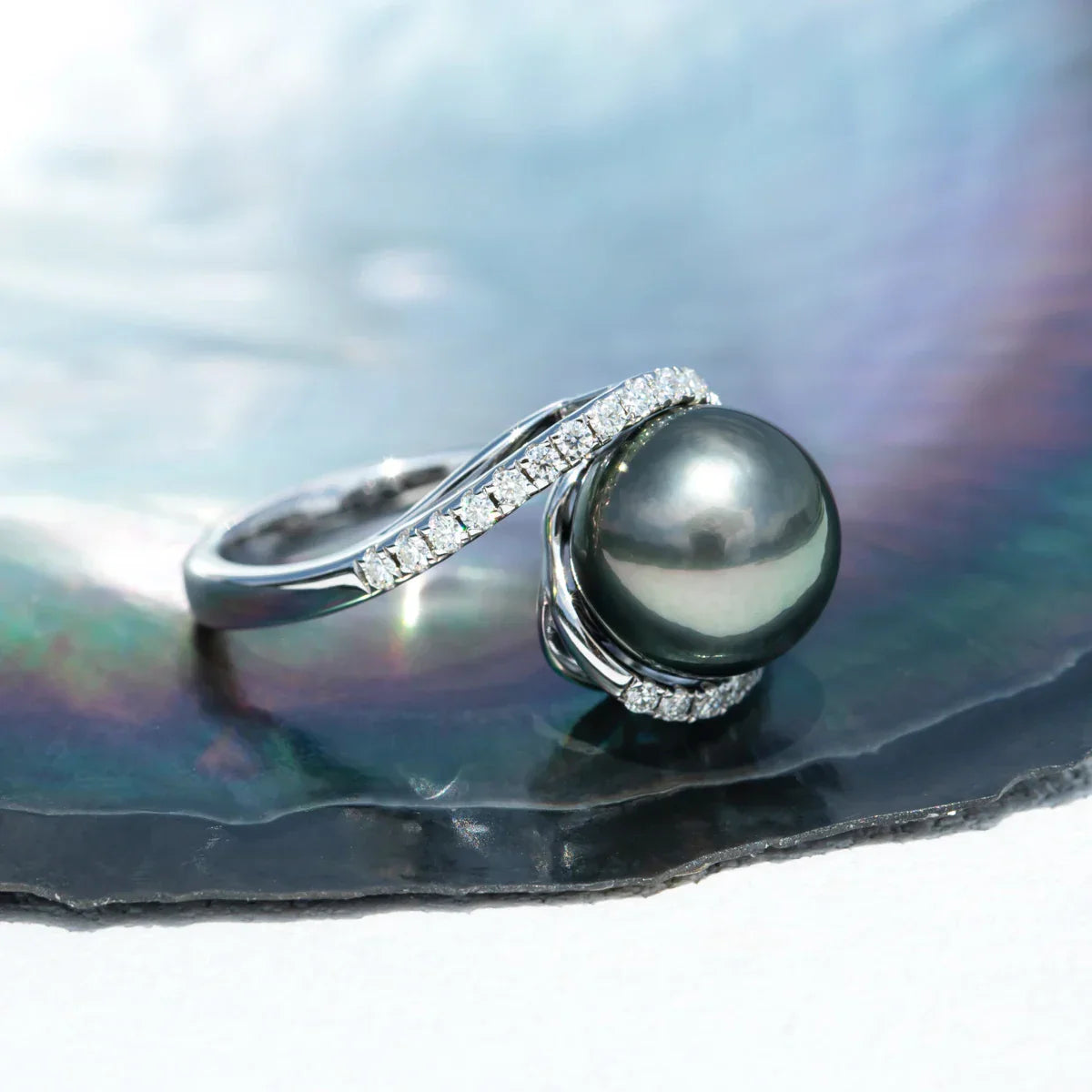 Bague Perle de Culture Tahiti – 10–11 mm Argent – Nacréa Tahiti