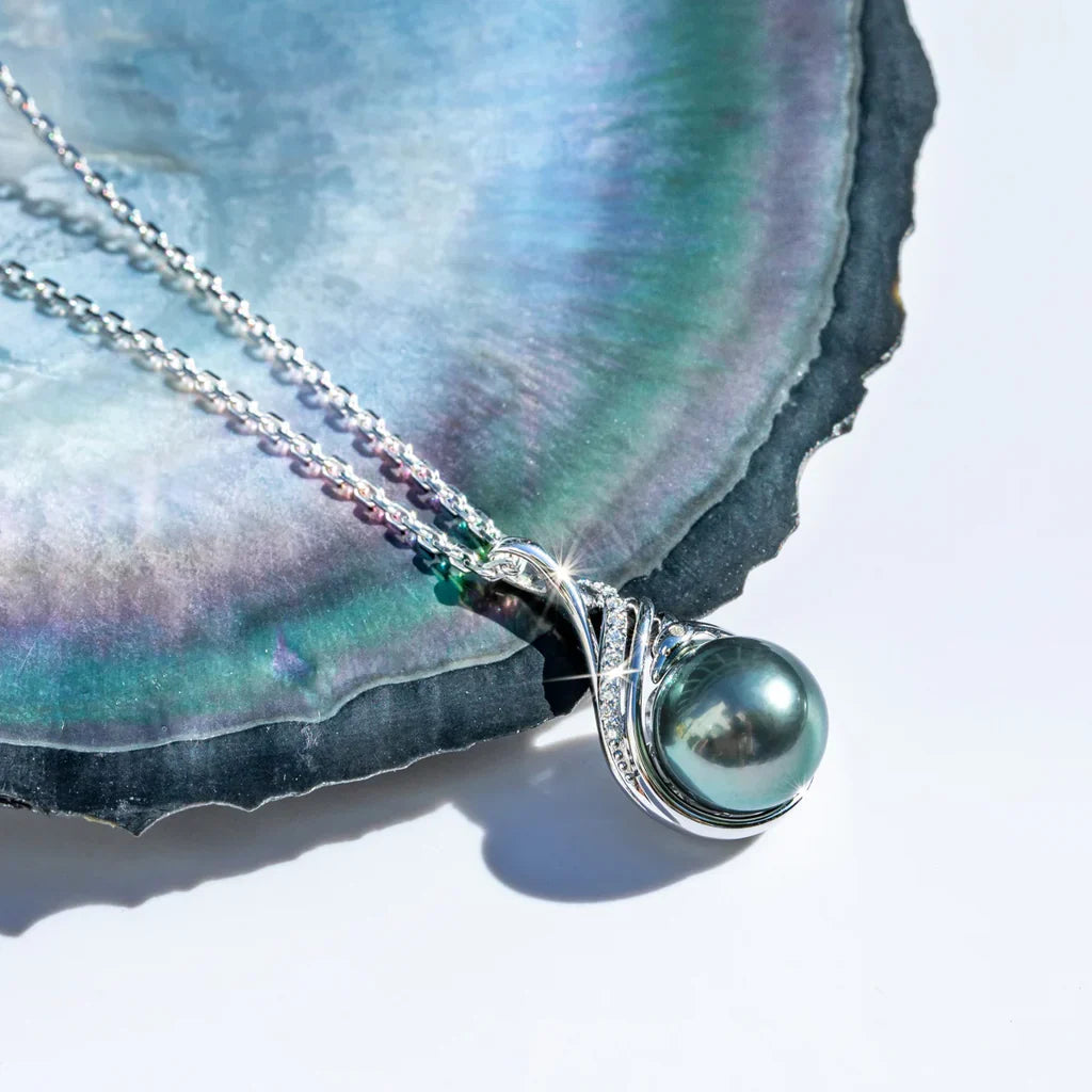 Collier avec Perle de Tahiti – Argent – Nacréa Tahiti