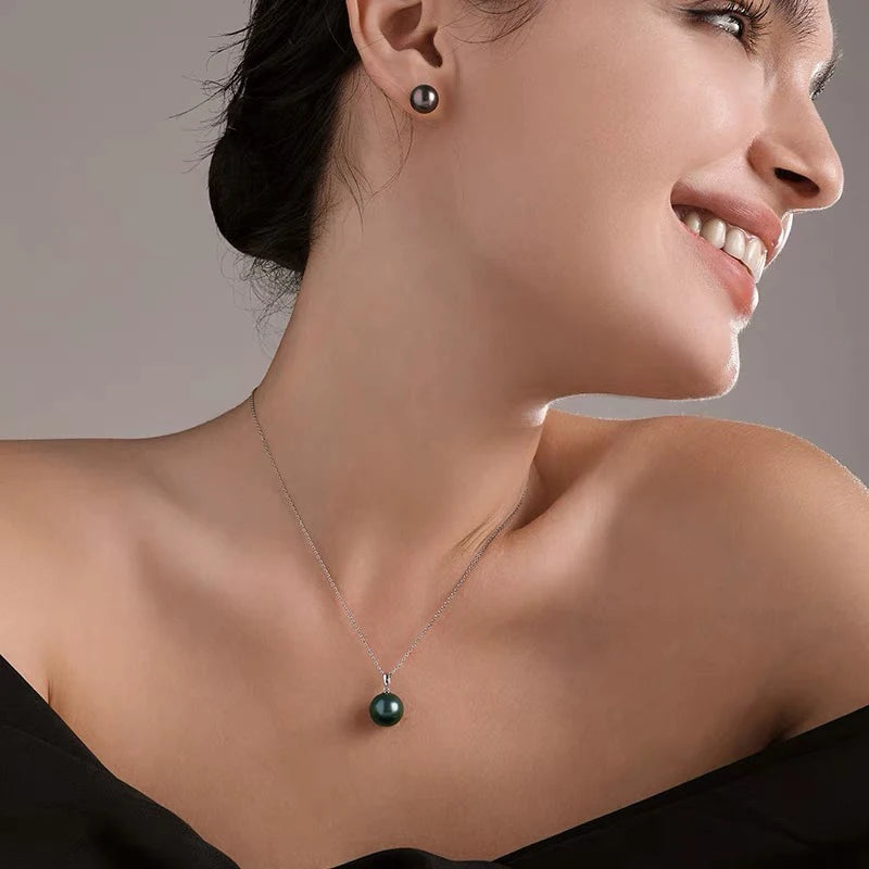 Pendentif Perle de Tahiti Noire Femme – Argent 925