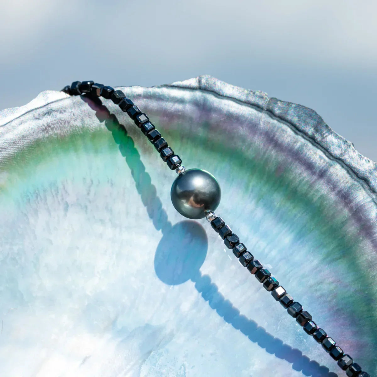 Perles de Tahiti Collier – 8–9 mm Argent – Nacréa Tahiti