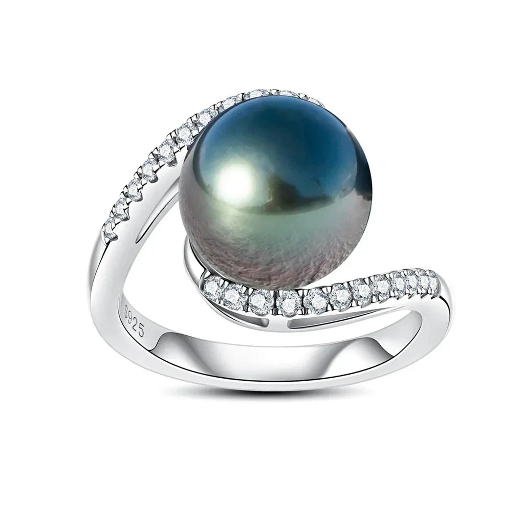 Bague Perle de Culture Tahiti – 10–11 mm Argent – Nacréa Tahiti