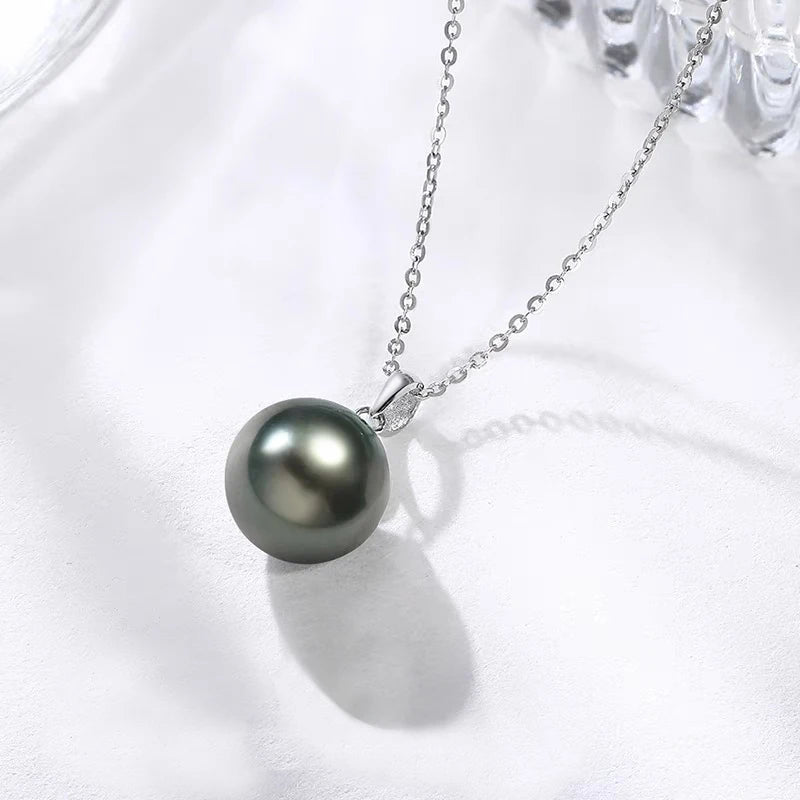 Pendentif Perle de Tahiti Noire Femme – Argent 925