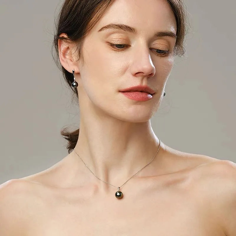 Pendentif Perle de Tahiti Noire Femme – Argent 925