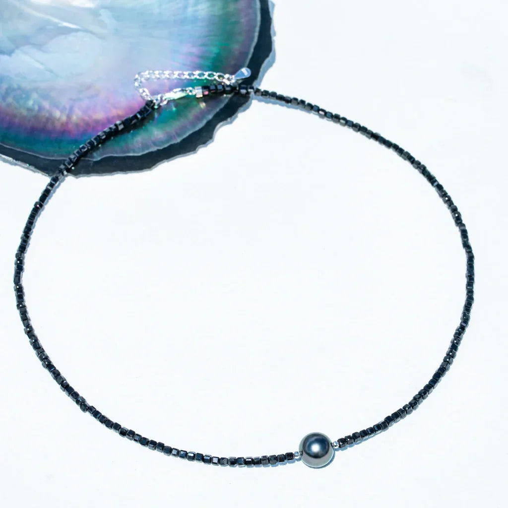 Perles de Tahiti Collier – 8–9 mm Argent – Nacréa Tahiti