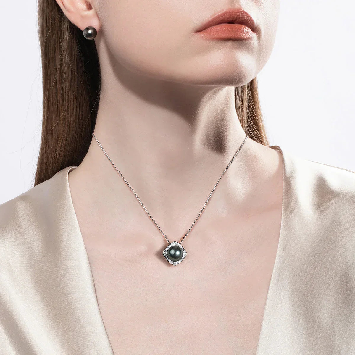 Pendentif Perle de Tahiti Argent – 11–12 mm – Nacréa Tahiti