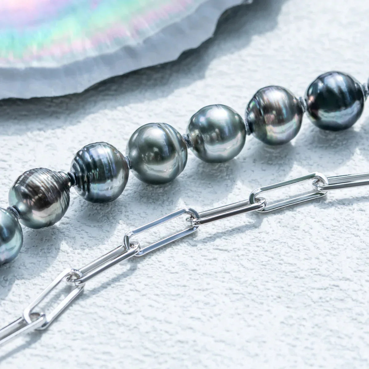 Bracelet en Perle de Tahiti – 8–9 mm Argent – Nacréa Tahiti