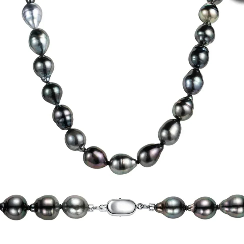 Collier en Perle de Tahiti – 10–11 mm Argent – Nacréa Tahiti