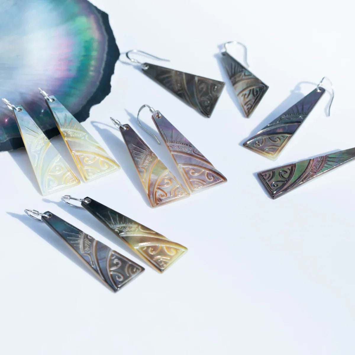 Boucles d'oreilles Perle de Tahiti – Coquillage Argent – Nacréa Tahiti