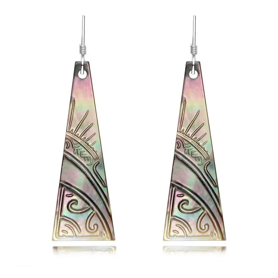 Boucles d'oreilles Perle de Tahiti – Coquillage Argent – Nacréa Tahiti