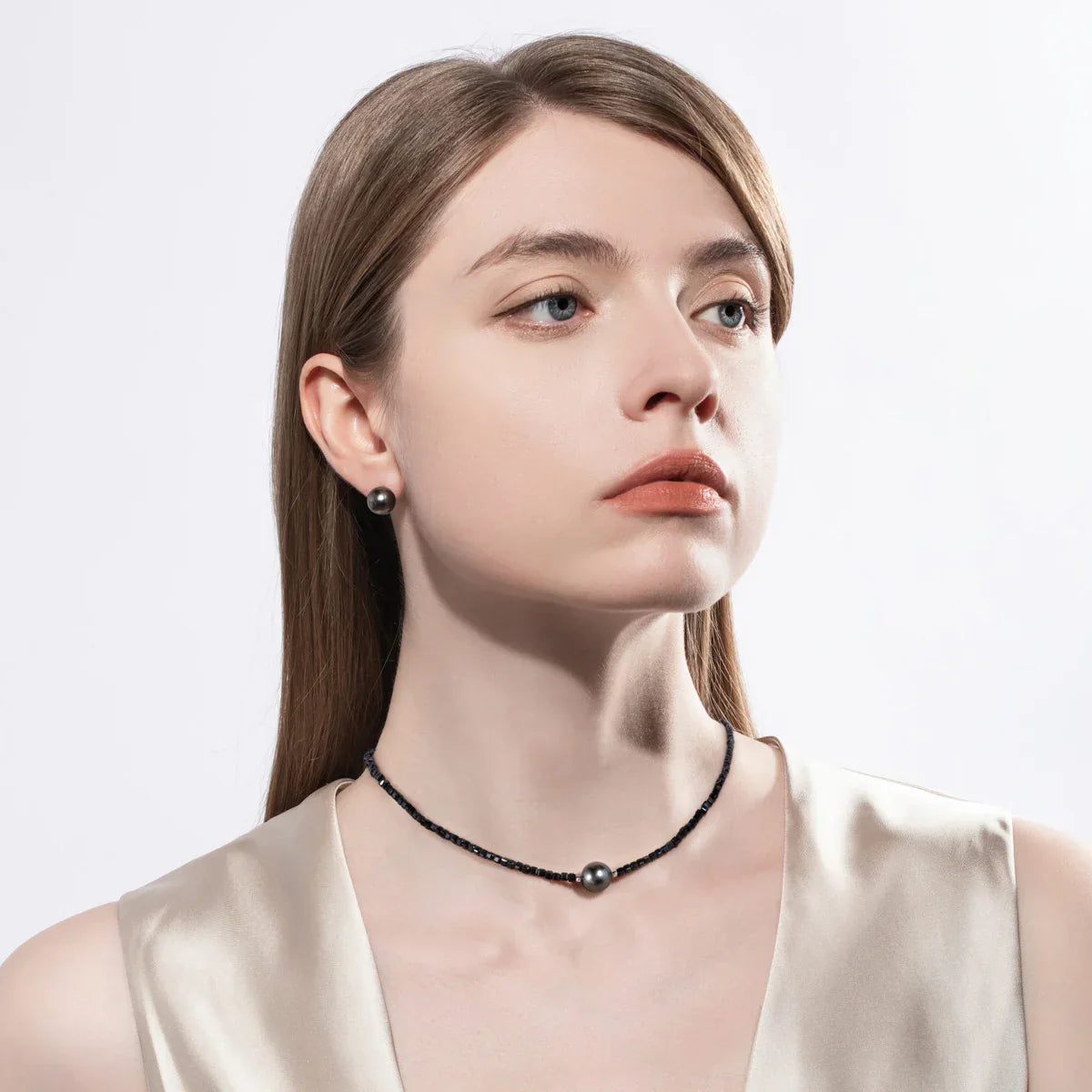 Perles de Tahiti Collier – 8–9 mm Argent – Nacréa Tahiti