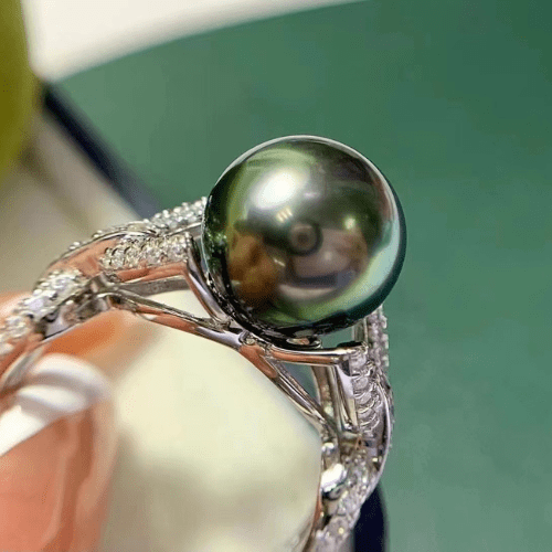 Bague Argent Perle de Tahiti – 11–12 mm – Nacréa Tahiti