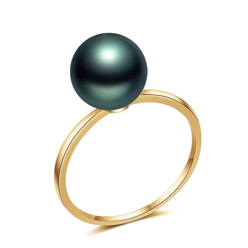 Bague Perles de Tahiti – 9–10 mm Or 18K – Nacréa Tahiti