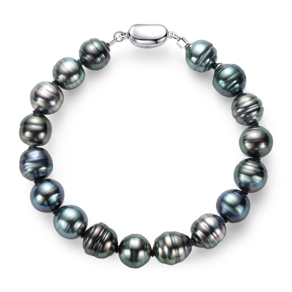 Bracelet en Perles de Tahiti – 9–10 mm Argent 925 – Nacréa Tahiti