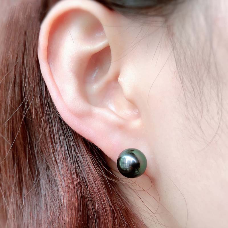 Boucles d'oreilles Perle de Tahiti – 10–11 mm Or 18K – Nacréa Tahiti