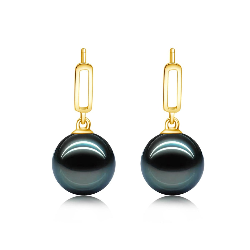 Perle de Tahiti Boucles D'Oreille – 8–9 mm Or 18K – Nacréa Tahiti