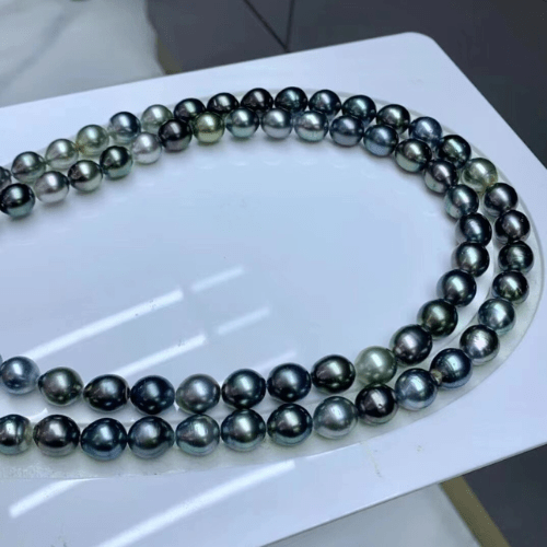 Collier de Perles de Tahiti – 7–10 mm Argent – Nacréa Tahiti