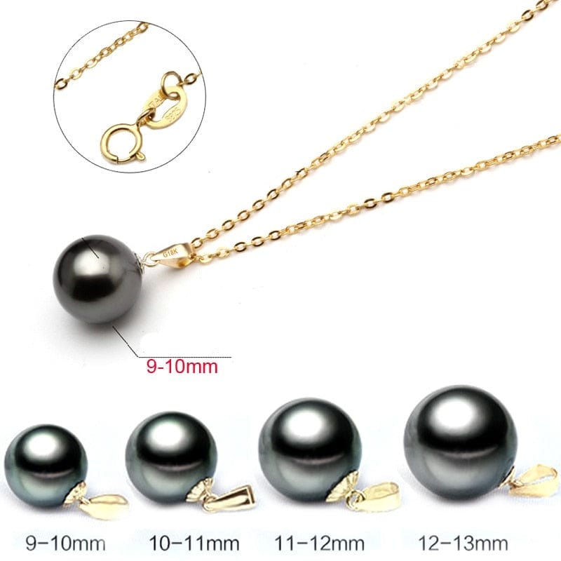 Pendentif Perle de Tahiti – 9–13 mm Or 18K – Nacréa Tahiti