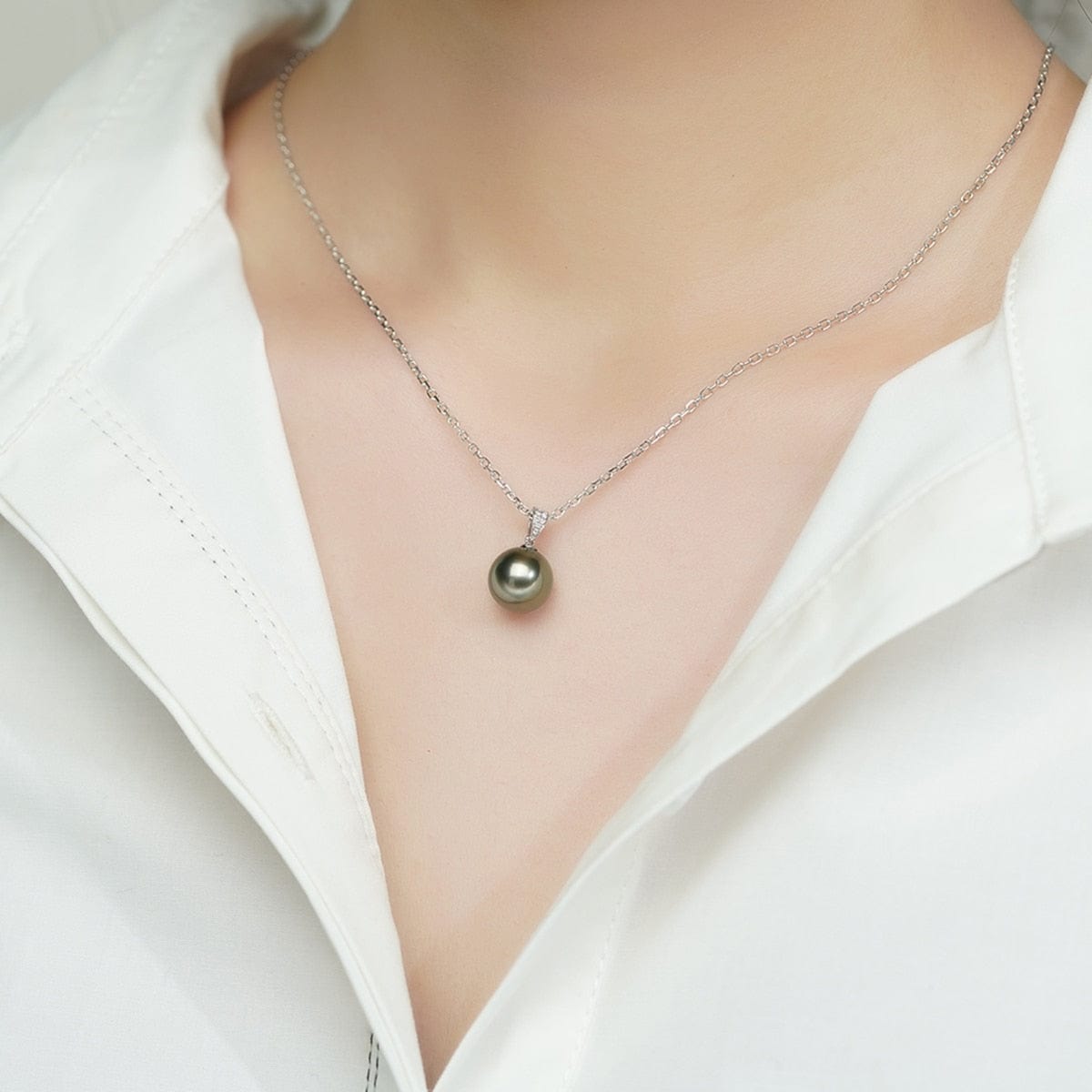 Pendentif Perle de Tahiti – 10–11 mm Or 18K – Nacréa Tahiti